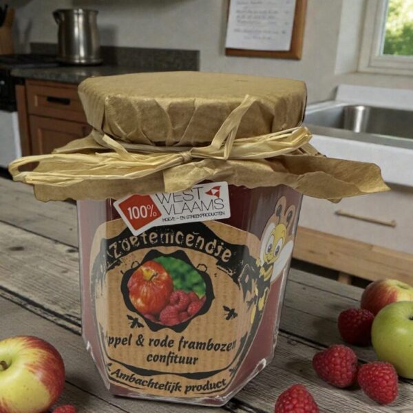 Ambachtelijke appel-frambozenconfituur – Puur uit de natuur
