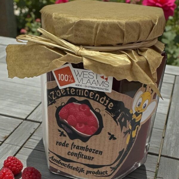 Rode frambozenconfituur – Puur uit de natuur