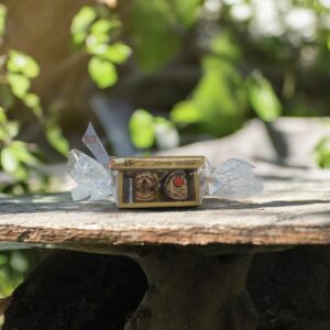 Geschenkbakje in cadeauverpakking